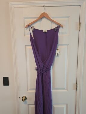 Diane Von Furstenberg V-Neck Purple Wrap Dress